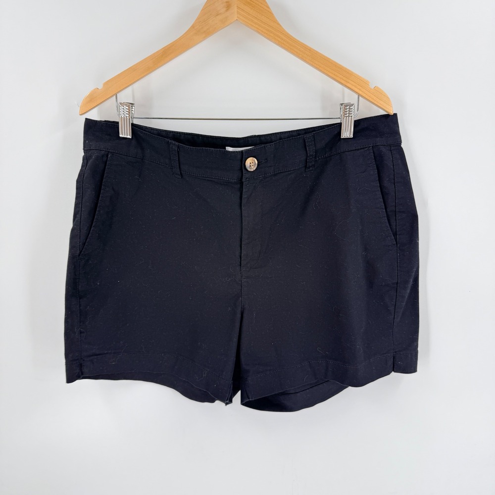 Old Navy Everyday Short Black‎ 14 Mid Rise Chino Shorts Everyday Chic Minimalist